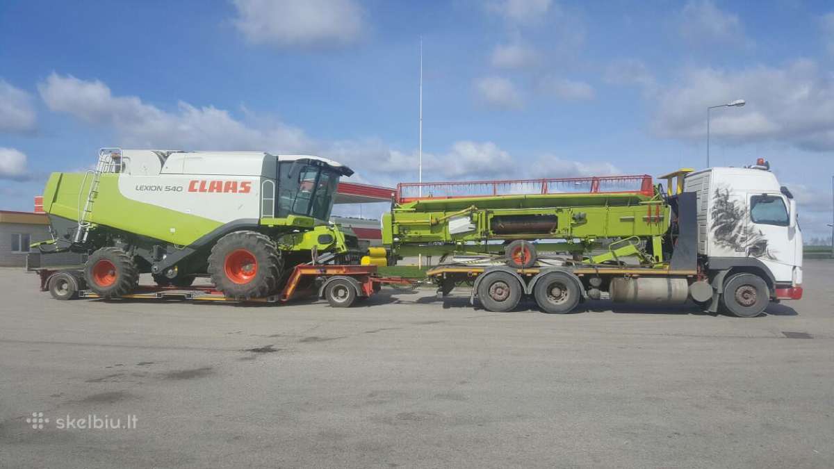 Kombainų transportavimas, žemagrindis tralas - nuotraukos Nr. 10
