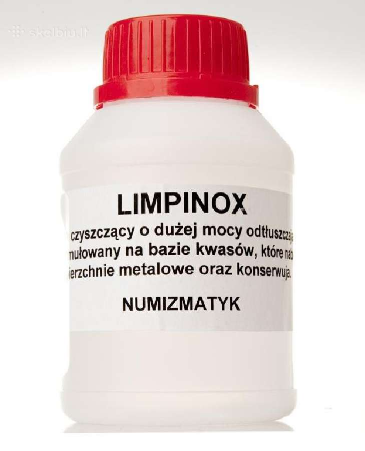 Monetų valymo skystis Limpinox