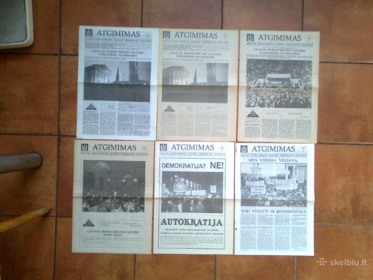 Ivairus 1988 -1989 metu "Atgimimo" numeriai