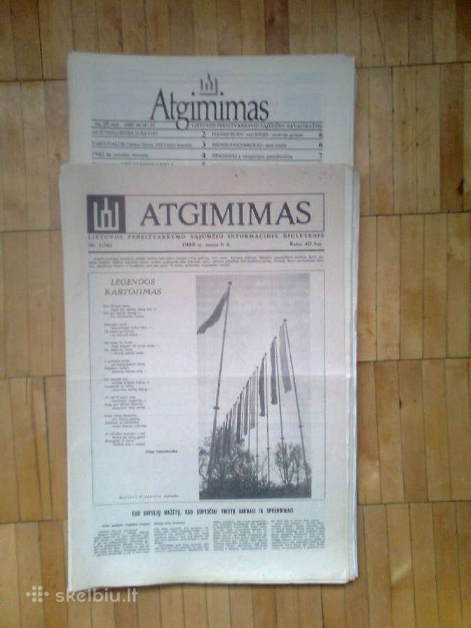 Ivairus 1988 -1989 metu "Atgimimo" numeriai - nuotraukos Nr. 2