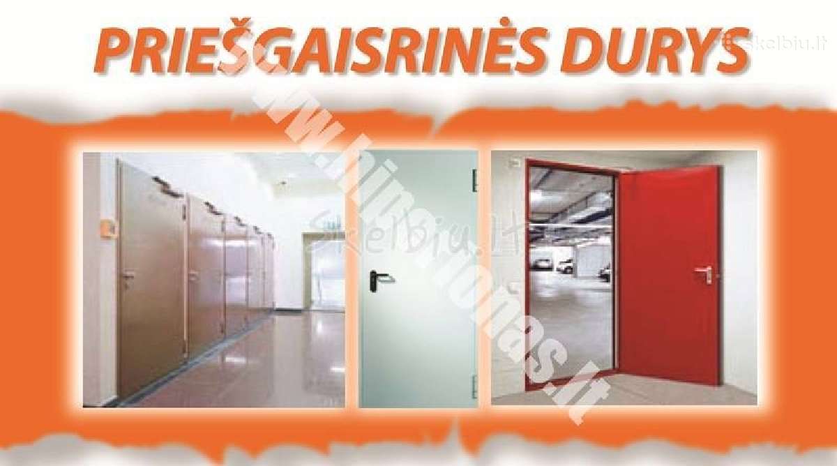 Priešgaisrinės plienines durys Vilniuje - nuotraukos Nr. 4