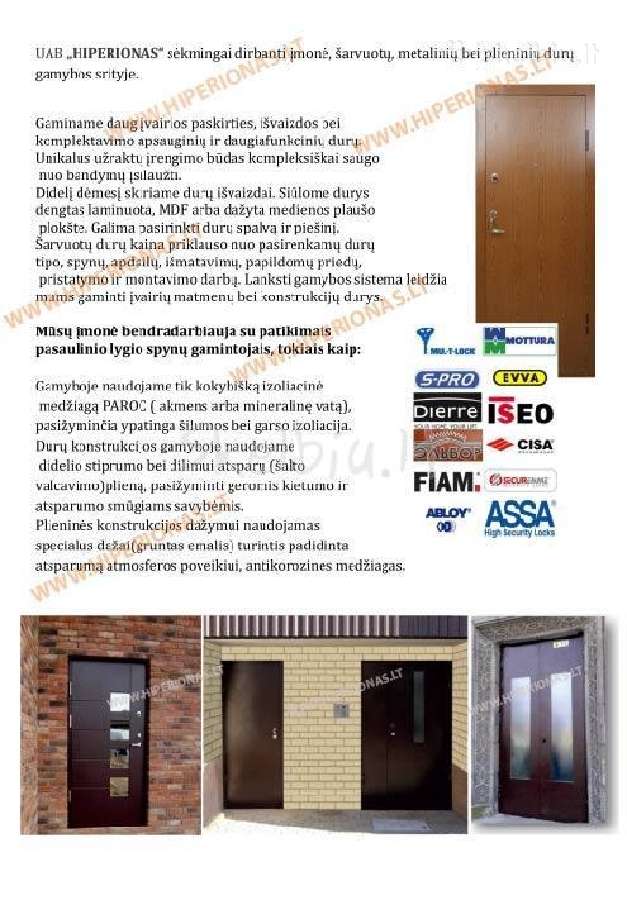 Metalines laiptines durų gamyba, įrengimas - nuotraukos Nr. 6