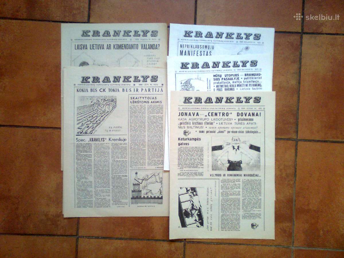 Įvairūs bulvariniai laikraščiai 1989-1991 metai