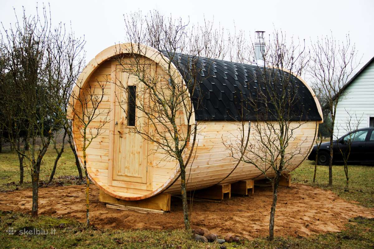 Apvali Lauko pirtis sauna - kubilas bačka 4,8m - nuotraukos Nr. 6