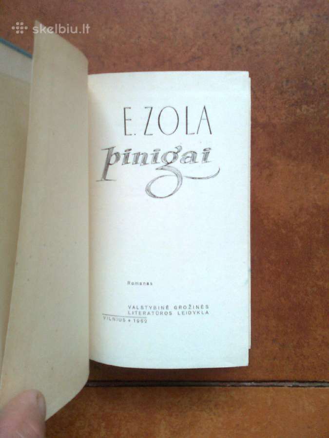 E. Zola " Pinigai" 1962 metai - nuotraukos Nr. 3