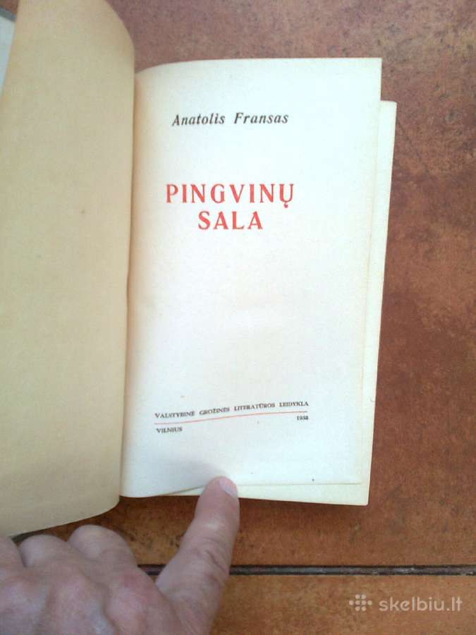 Anatolis Fransas " Pingvinu sala" 1958 metai - nuotraukos Nr. 3