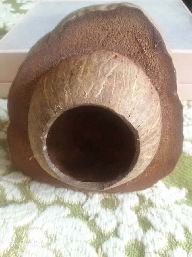 Iš tikro kokoso pieštukinė, peleninė,rankų darbo - nuotraukos Nr. 4