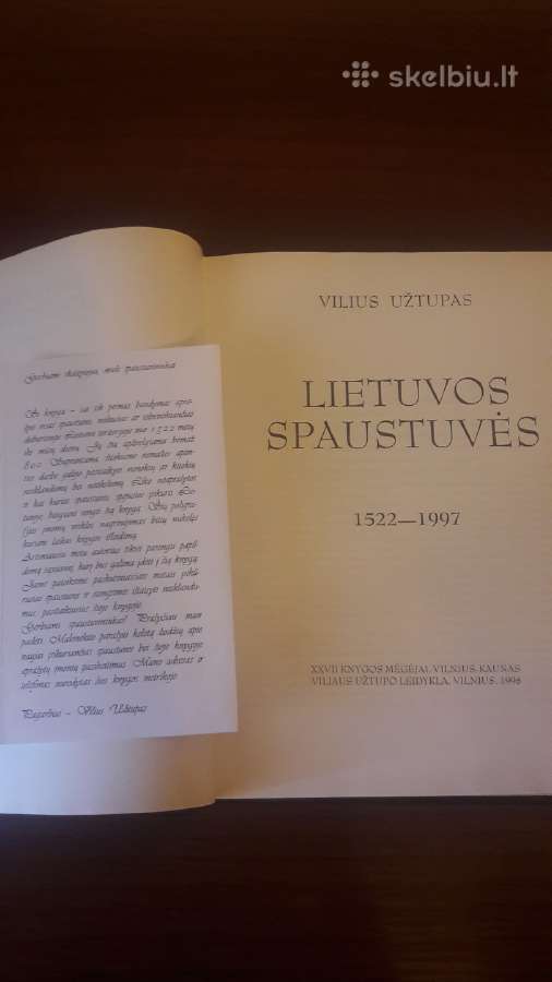 Vilius Užtupas Lietuvos spaustuvės - nuotraukos Nr. 3