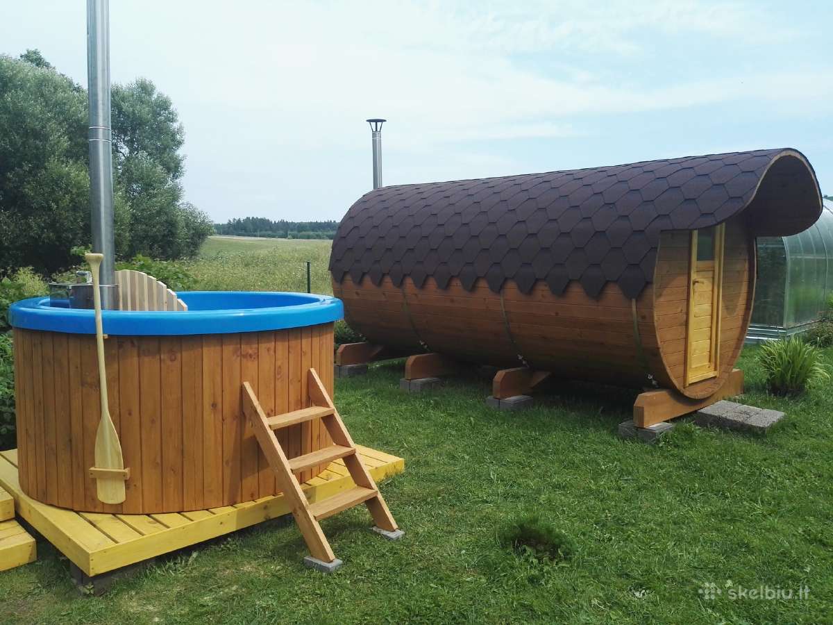 Lauko kubilas su jacuzzi sistema, LED apšvietimu - nuotraukos Nr. 9