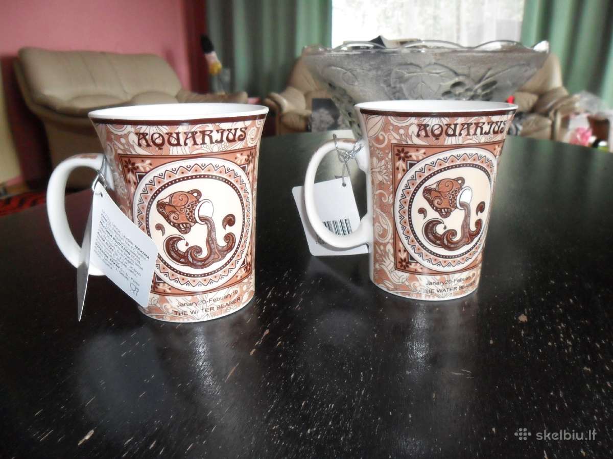 Parduodu puodelius su zodijaku. Kaina: 2eur/vnt