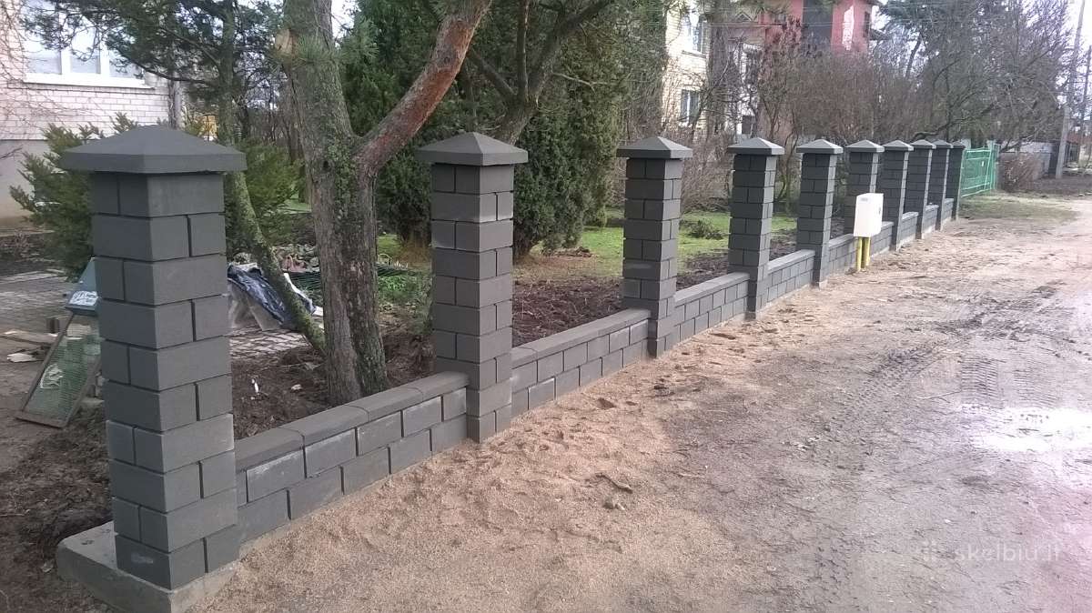 Tvoros blokeliai stulpai tvoralente žaliuzinė tvor - nuotraukos Nr. 8