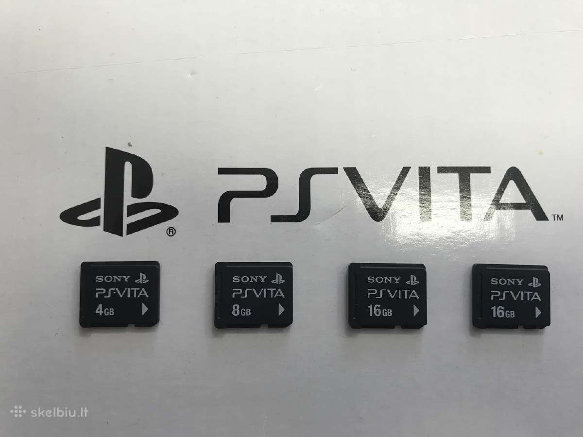 Parduodu Ps Vita 4gb 8gb 16gb atminties korteles
