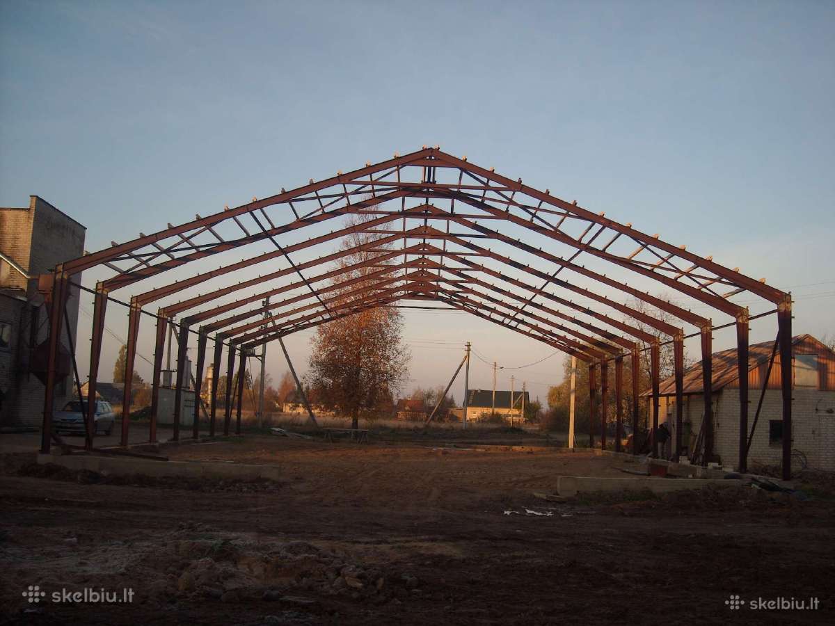 Angarai sandėliai garažai metalines konstrukcijos - nuotraukos Nr. 18