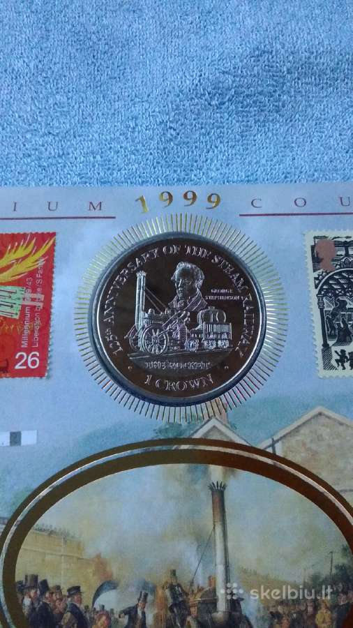 Moneta Isle of Man, 1998m. 1 krona, cu-ni