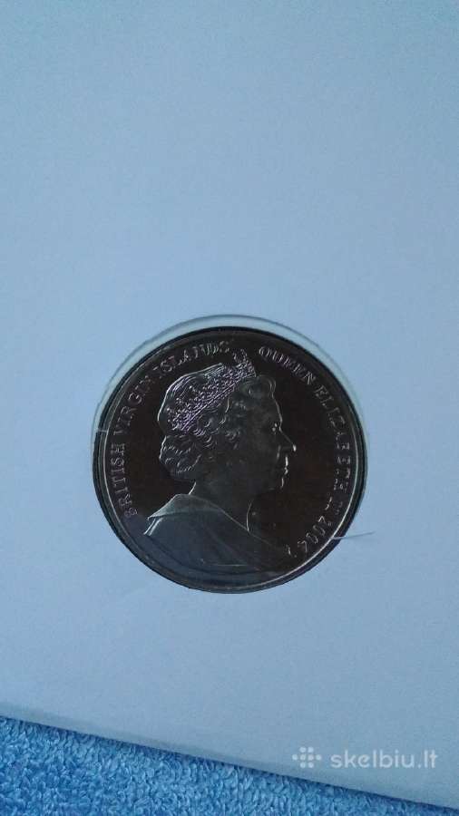 Moneta B.v.i. 2004m. 1 dollar, cu-ni - nuotraukos Nr. 2