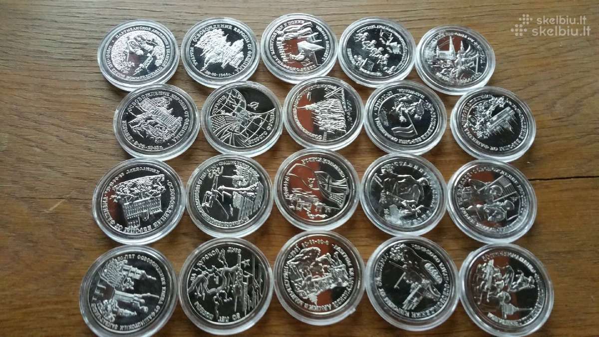 Siūlau Rusijos monetų 1 vienetas 5 eurai
