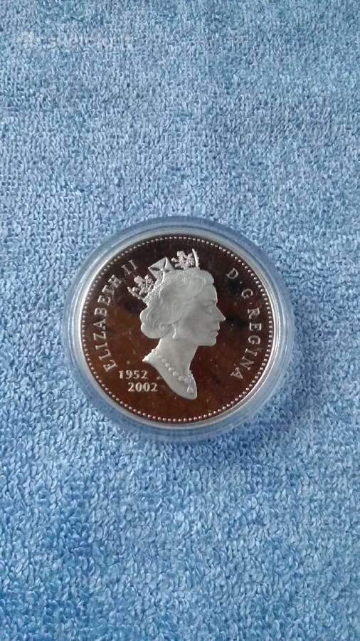 Moneta Canada 2002m. 1 dollar, sidabras Proof - nuotraukos Nr. 2