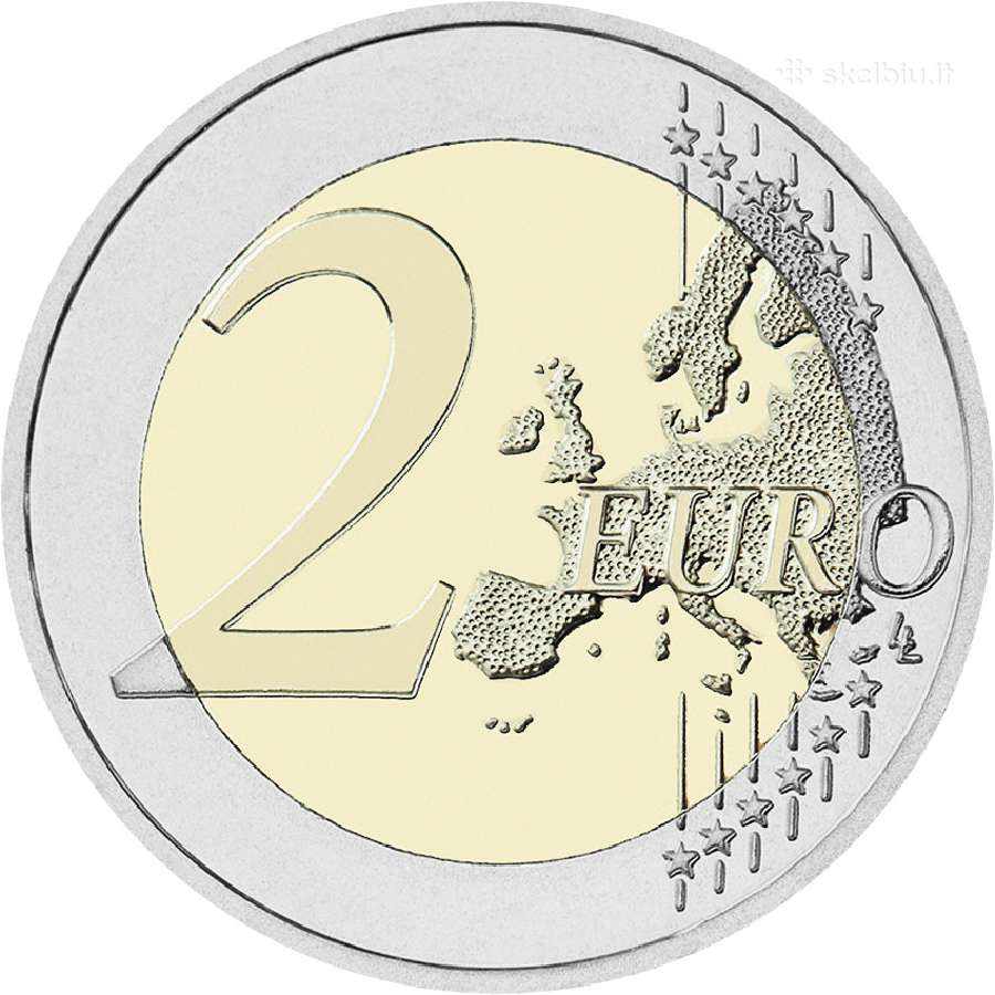 2 euru moneta 2017 skirta Vilniui pakuotėje - nuotraukos Nr. 3