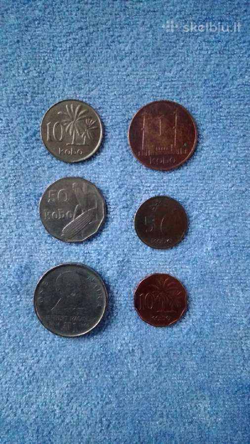 Nigeria 6 coins set cu-ni