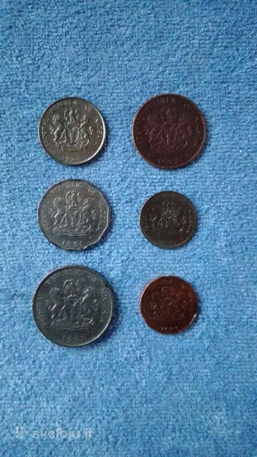 Nigeria 6 coins set cu-ni - nuotraukos Nr. 2