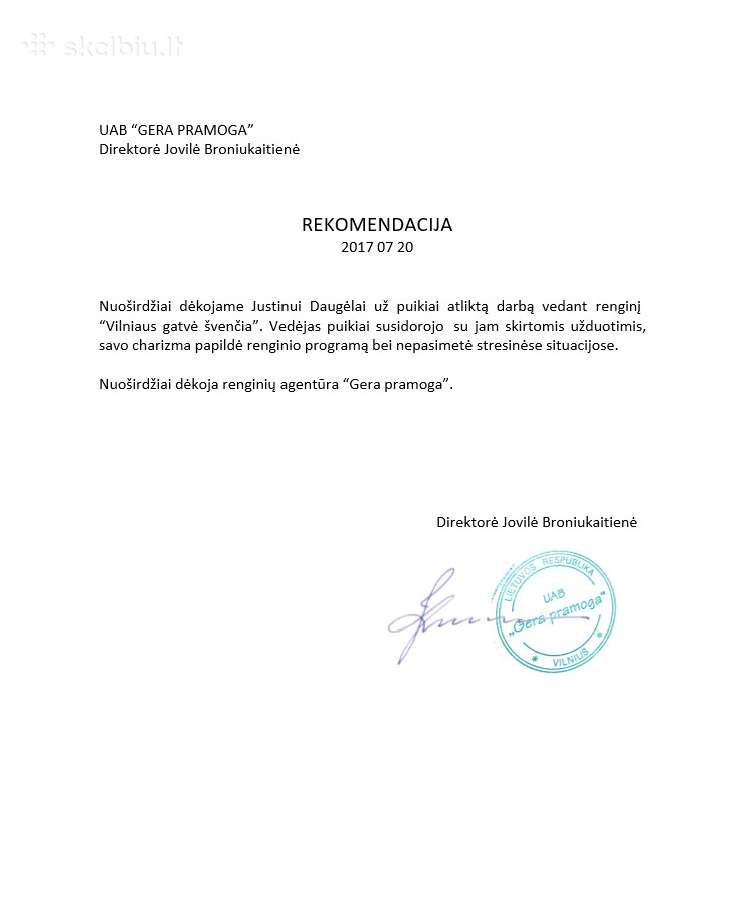 Renginių vedėjas (TV aktorius) Justinas Daugėla - nuotraukos Nr. 9
