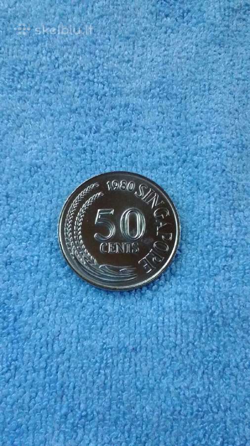 Singapuro moneta 50 centu cu-ni - nuotraukos Nr. 2