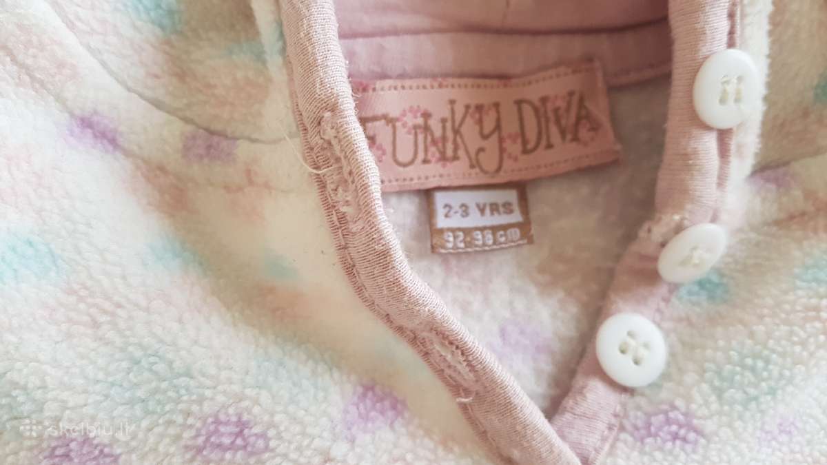 Džemperis Funky Diva su kapišonu 3-4m mergaitei - nuotraukos Nr. 2