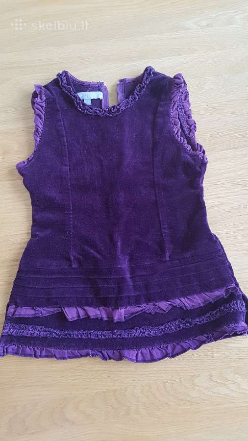 Velvetinis sarafanas 2-3m mergaitei