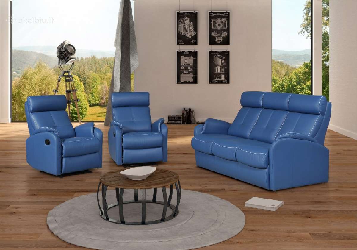Miegama sofa su foteliais,su reglaineriais - nuotraukos Nr. 2