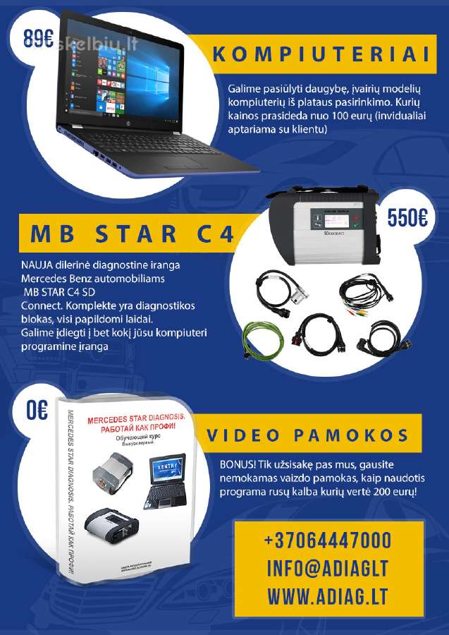 MB Star C4 Sdconnect Vilnius, Kaunas, Alytus