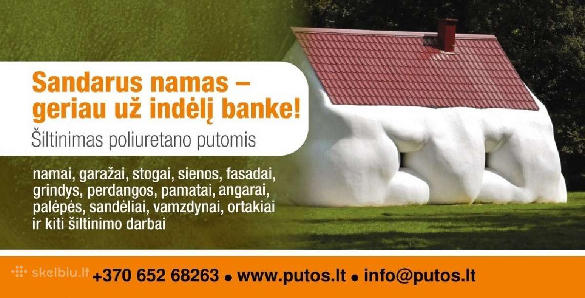 Šiltinimas poliuretano putomis poliuretanas putos | Skelbiu.lt Šiltinimas poliuretano putomis poliuretanas putos