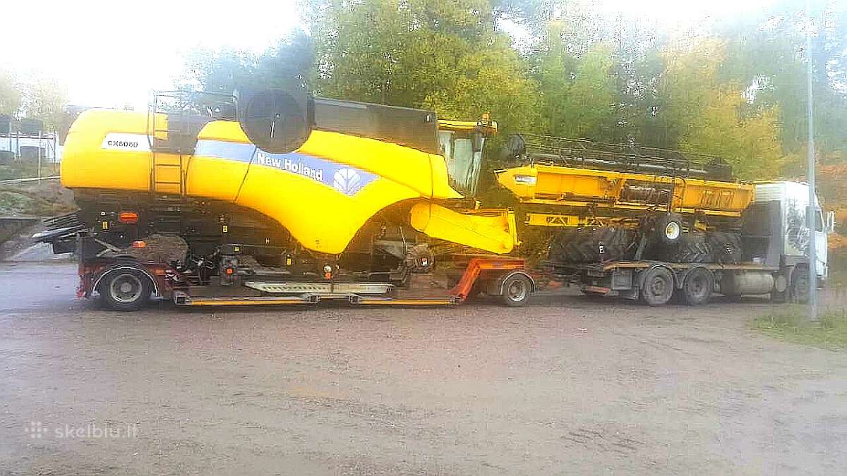 Kombainų transportavimas, žemagrindis tralas - nuotraukos Nr. 5