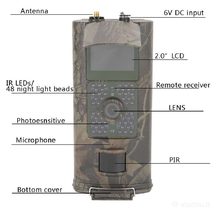 Medžiokline vaizdo kamera Mms Gprs - nuotraukos Nr. 4