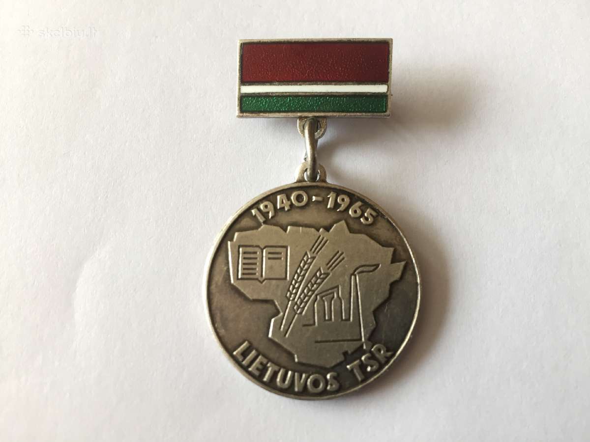 Ltsr medalis 1945-1965m sidabras - nuotraukos Nr. 6