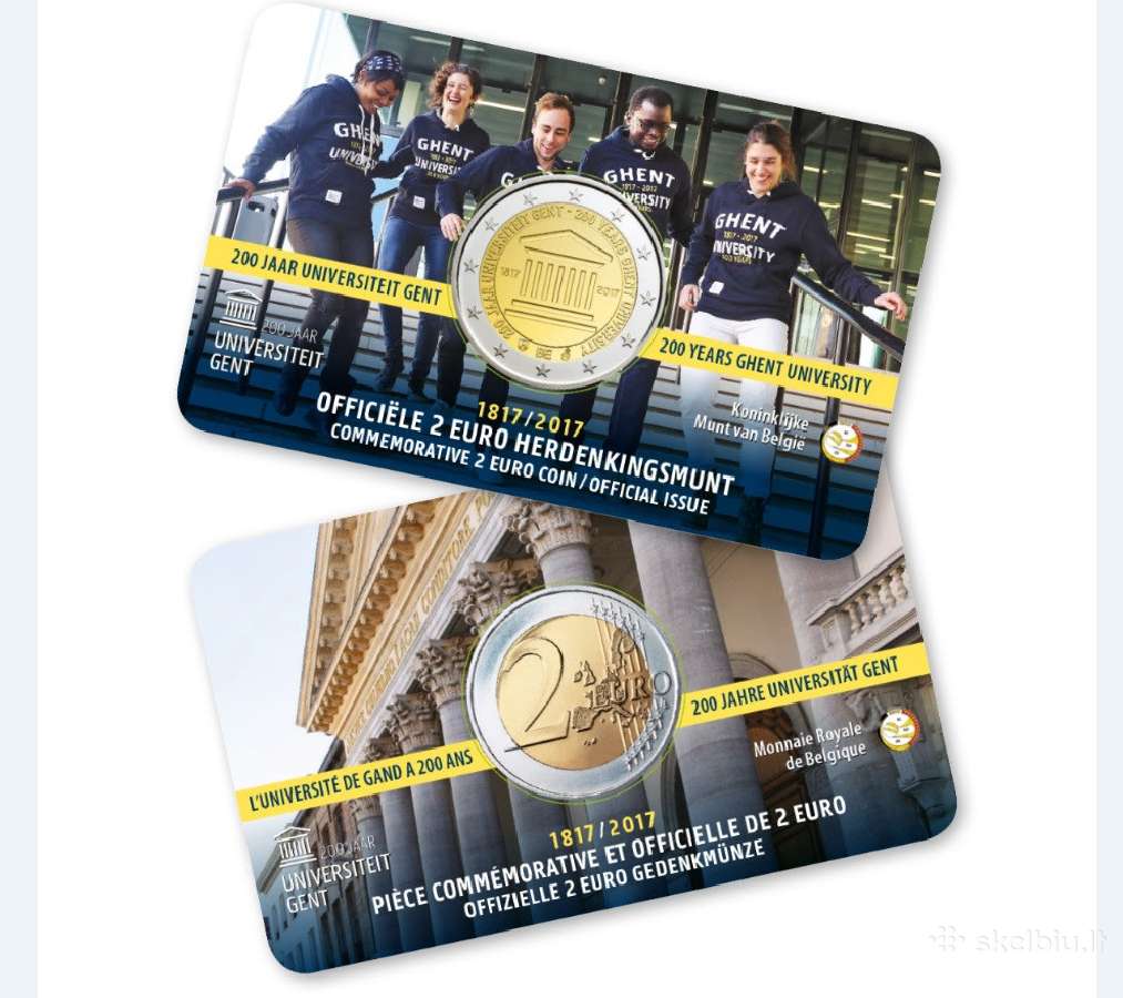 Belgijos rinkinys 2017 su proginėmis monetomis - nuotraukos Nr. 2