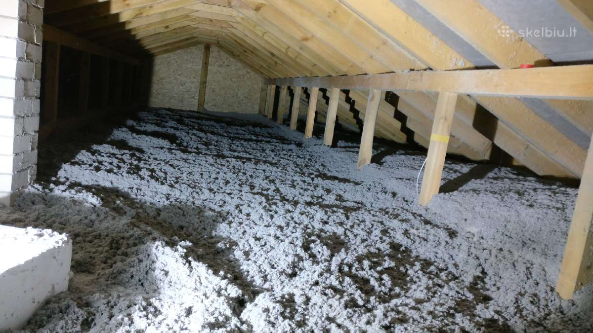 Pastatų šiltinimas pučiama biria vata - nuotraukos Nr. 2