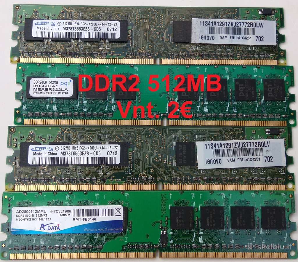 Pigu ddr1 Ddr2 RAM 256mb 512mb | Skelbiu.lt Pigu ddr1 Ddr2 RAM 256mb 512mb
