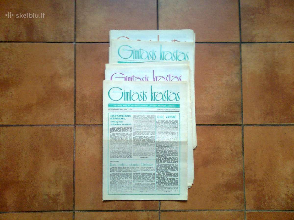 Laikraščių "Gimtasis Kraštas" 1989 metų komplektas