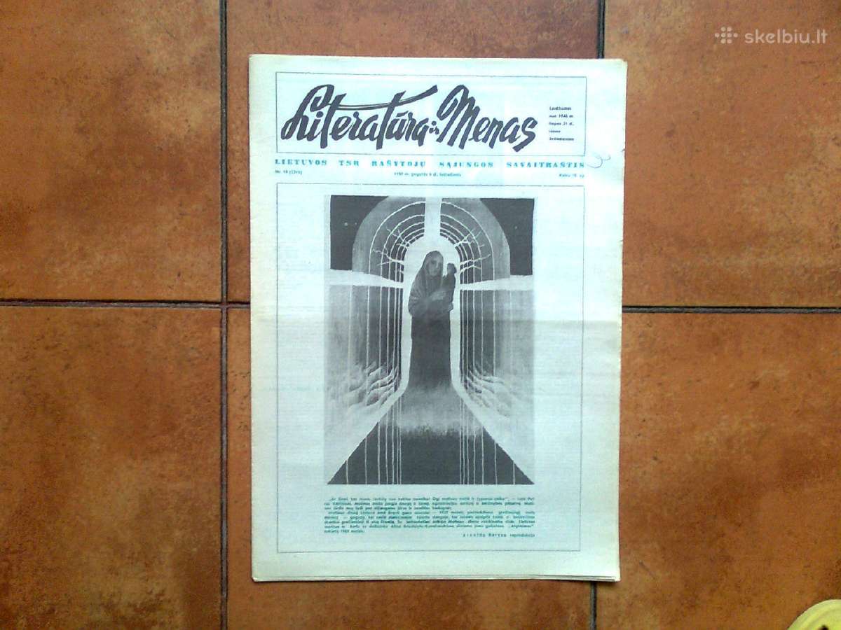 Lakraščiai "Literatūra ir menas" 1989 m. 18-25 Nr. - nuotraukos Nr. 3