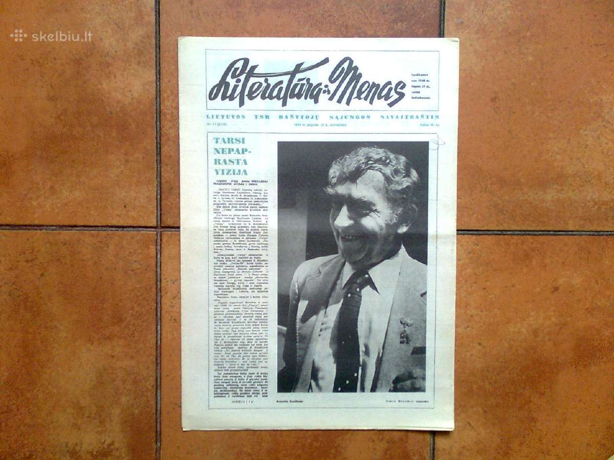 Lakraščiai "Literatūra ir menas" 1989 m. 18-25 Nr. - nuotraukos Nr. 5
