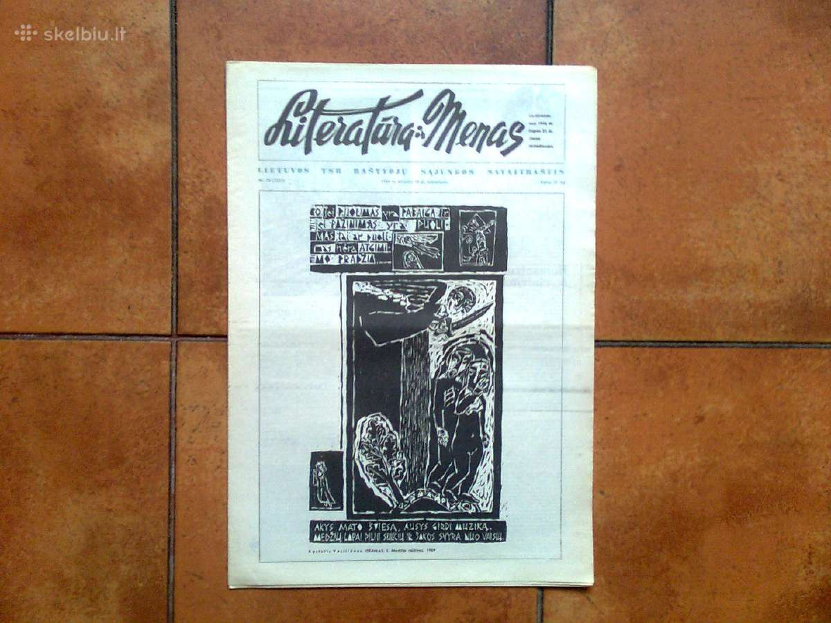 Lakraščiai "Literatūra ir menas" 1989 m. 18-25 Nr. - nuotraukos Nr. 8