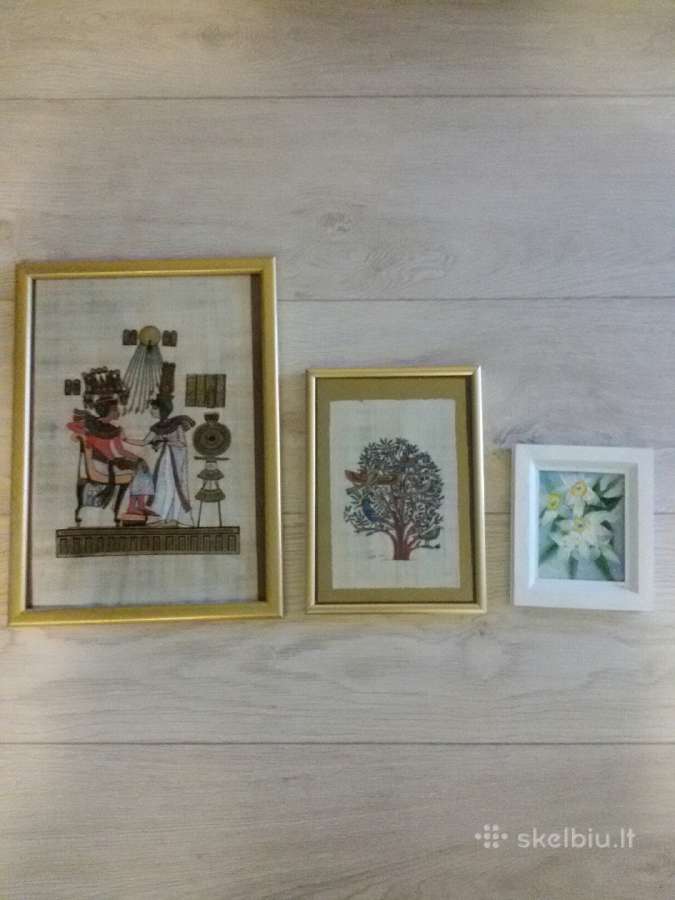 Paveikslai su gintaru, papirusai, cekankos - nuotraukos Nr. 3