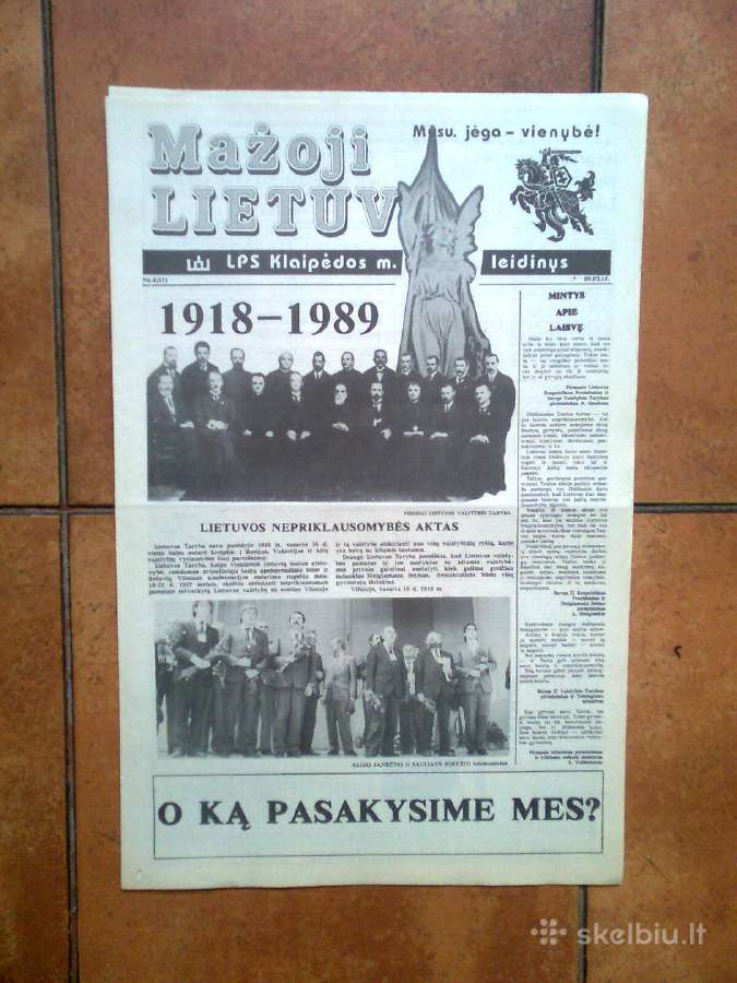 Laikraščio "Mažoji Lietuva" 1989m. super numeriai