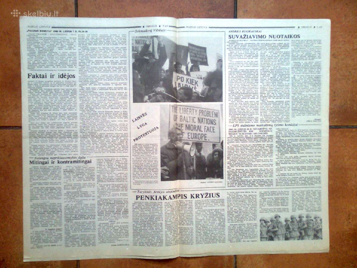 Laikraščio "Mažoji Lietuva" 1989m. super numeriai - nuotraukos Nr. 2