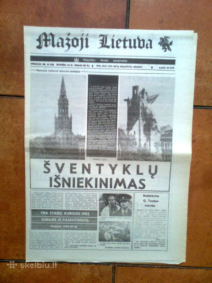 Laikraščio "Mažoji Lietuva" 1989m. super numeriai - nuotraukos Nr. 4
