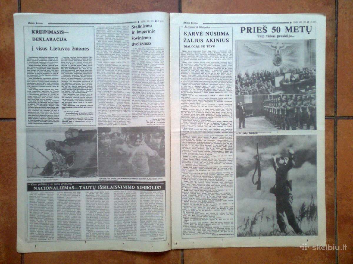 Laikraščio "Mažoji Lietuva" 1989m. super numeriai - nuotraukos Nr. 8