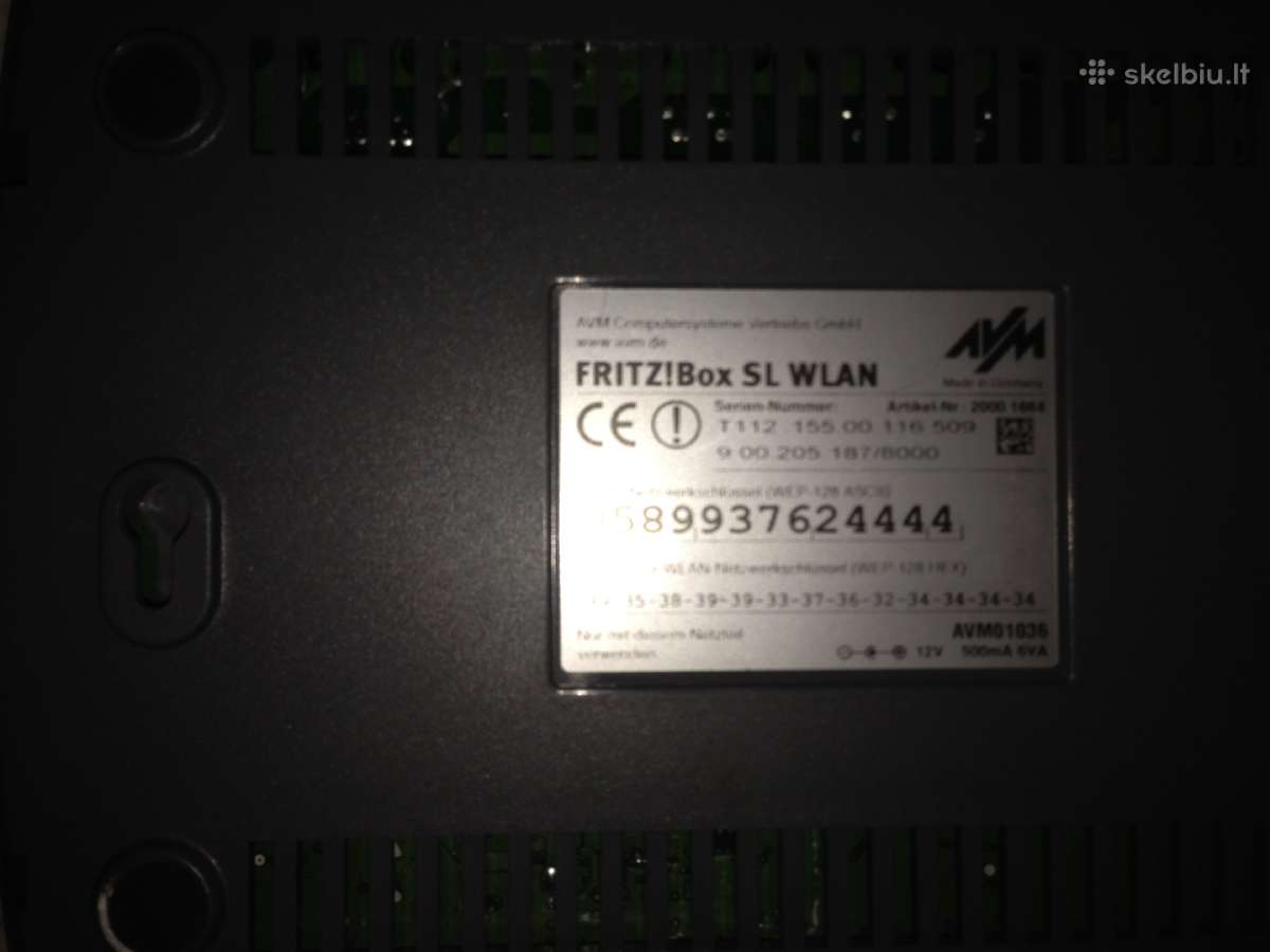 Geras Wi-fi maršrutizatorius Fritz - nuotraukos Nr. 5