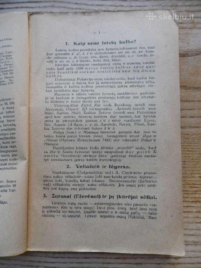 K. Būga - Kalba ir senovė - 1 dalis. 1922m. - nuotraukos Nr. 2