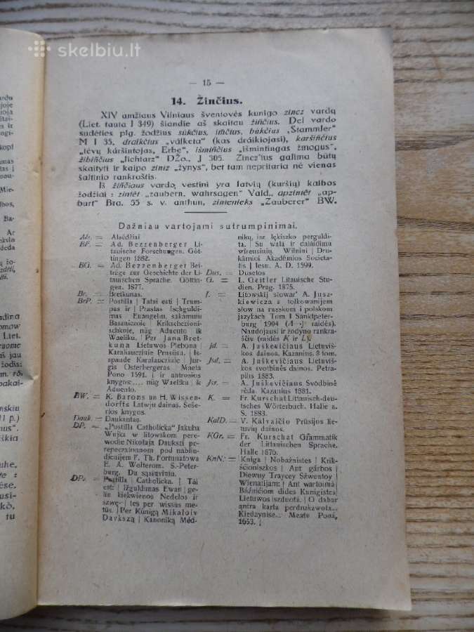 K. Būga - Kalba ir senovė - 1 dalis. 1922m. - nuotraukos Nr. 3
