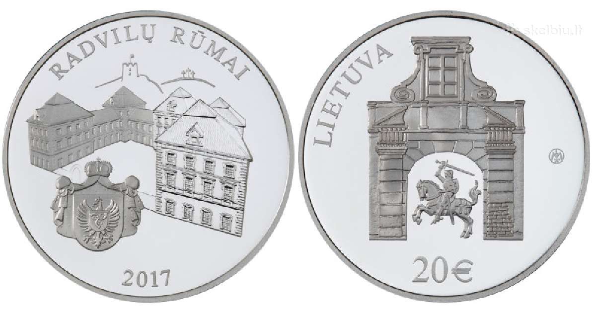 20 € moneta, Radvilų rūmai | Skelbiu.lt 20 € moneta, Radvilų rūmai